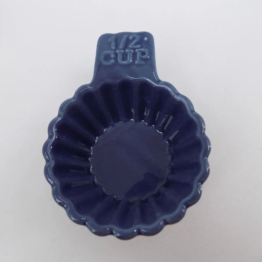 Set of 4 Ashland Fall Theme Heirloom Harvest Ceramic Stacking Measuring Cups New - Picture 5 of 7